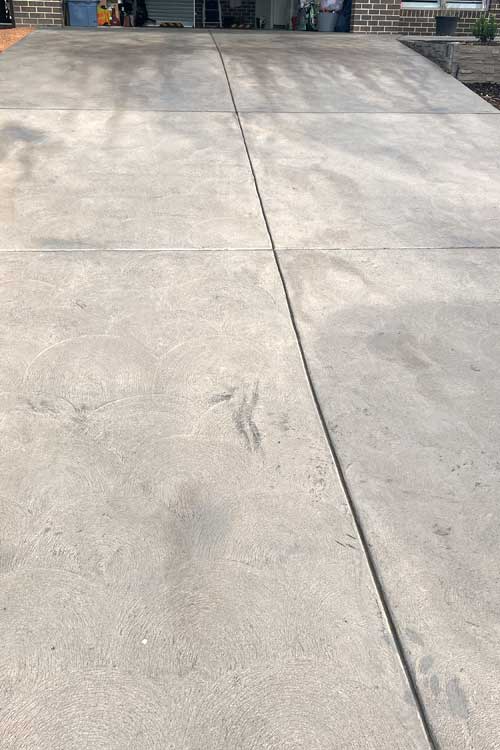 home driveway surface before treatments